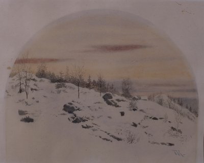 Februari door Theodor Kittelsen