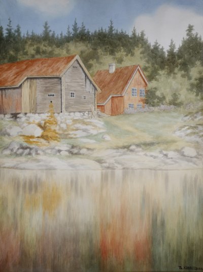 Van Gopledal in Farris door Theodor Kittelsen