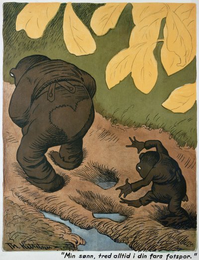 In vaders voetsporen door Theodor Kittelsen