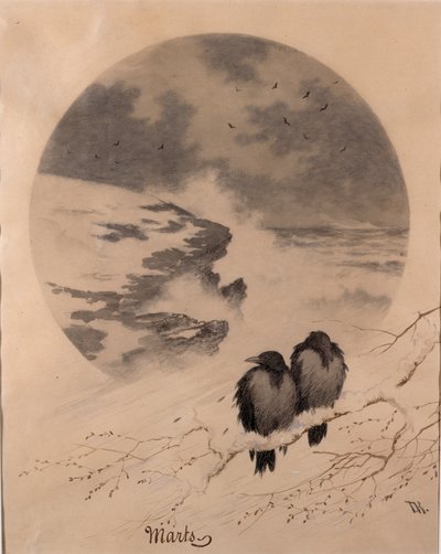 Maart door Theodor Kittelsen