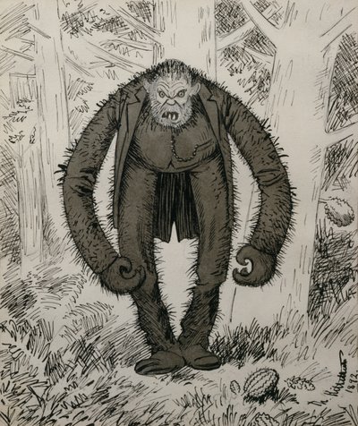 De natuur sliep, toen hij werd geschapen door Theodor Kittelsen