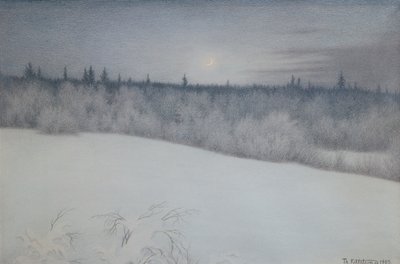 Oudjaarsavond door Theodor Kittelsen