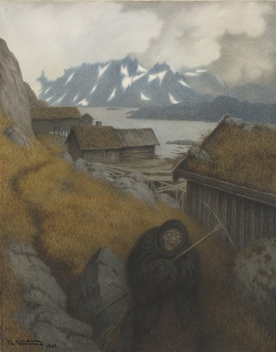Zij bedekt het hele land door Theodor Kittelsen