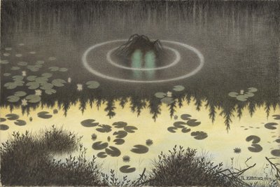 De Watergeest door Theodor Kittelsen