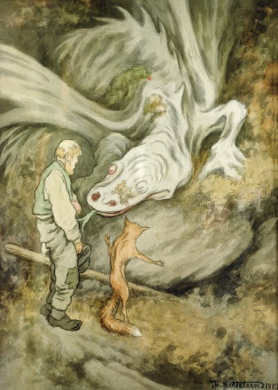 De Wereld Betaalt Niet Anders Mijn Lieve Draak door Theodor Kittelsen