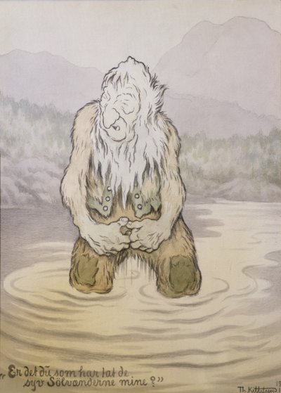 Wie heeft mijn zeven zilveren eenden genomen? door Theodor Kittelsen