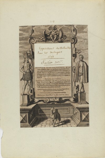 (Titelpagina) (uit boek, Americae) door Theodor de Bry