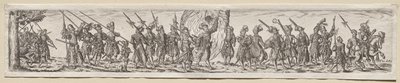 Soldaten op Mars door Theodor de Bry