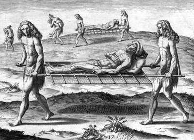 Timucua-indianen door Theodor de Bry