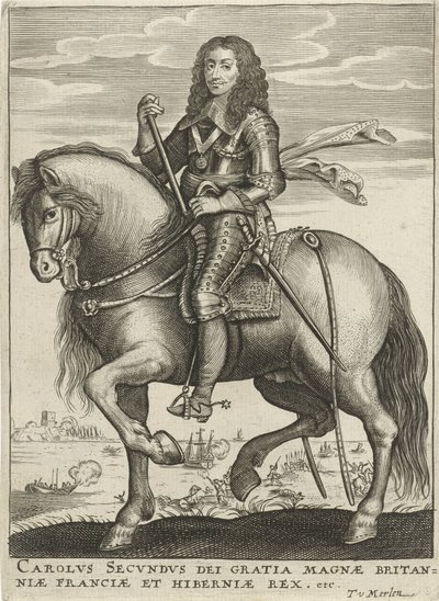 Portret van Karel II, koning van Engeland door Theodor van Merlen (II)