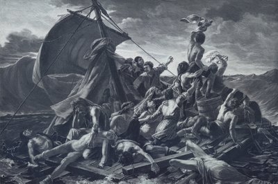 Het Vlot van de Medusa door Theodore (after) Gericault