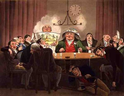 Nieuwjaarsmorgen: De Oude Vertrekt en de Nieuwe Komt Binnen, gegraveerd door G. Hunt (kleur litho) door Theodore (after) Lane