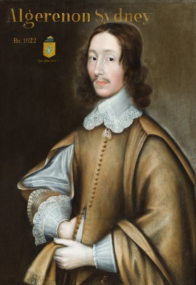 Portret van Algernon Sydney door Theodore (attr.to) Russell