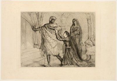 Weg!, plaat zeven uit Othello door Théodore Chassériau