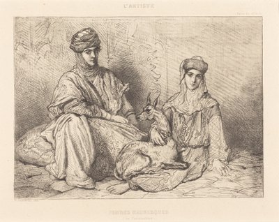 Moorse vrouwen uit Constantine door Théodore Chassériau