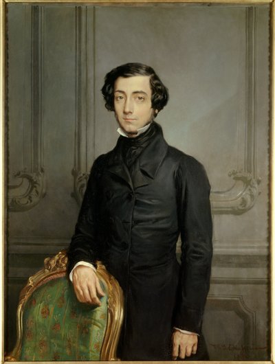 Portret van Alexis de Tocqueville, minister van Buitenlandse Zaken onder de Tweede Republiek door Théodore Chassériau