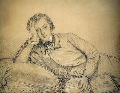 Portret van Raymond de Magnoncourt door Théodore Chassériau