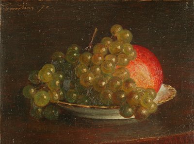 Druiven en een Appel door Theodore Fantin Latour