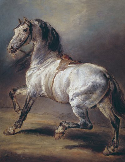 Een Studie van een Paard door Theodore Gericault