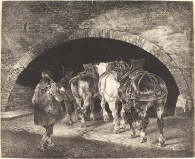 Adelphi Wharf door Theodore Gericault