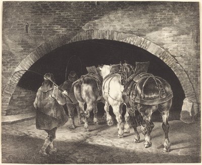 Adelphi Wharf door Theodore Gericault