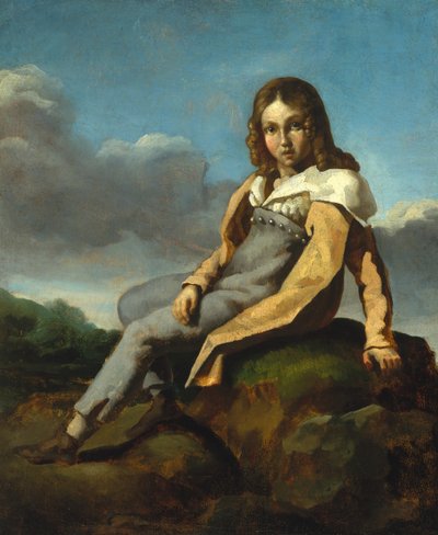 Alfred Dedreux als kind door Theodore Gericault