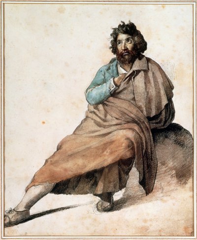 Een Italiaanse bergbewoner door Theodore Gericault
