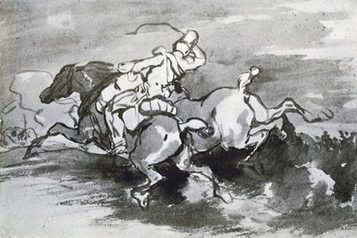 Artillerist Leidt zijn Paarden het Veld in, 1913 door Theodore Gericault