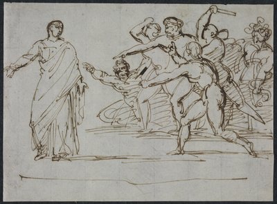 De moord op Tiberius door Theodore Gericault