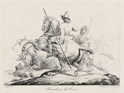 Slagers van Rome (Roman Butchers) door Theodore Gericault