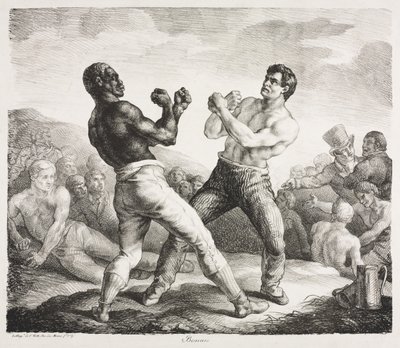 Boksers door Theodore Gericault