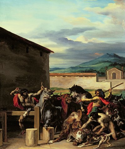 Vee Markt door Theodore Gericault