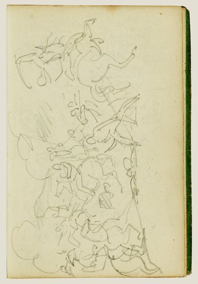 Cavaleriegevecht door Theodore Gericault