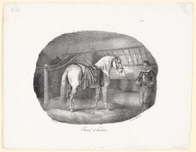 Hannoveraan (A Hanoverian Horse) door Theodore Gericault