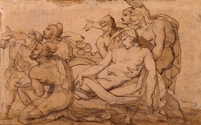 De dood van Paris door Theodore Gericault