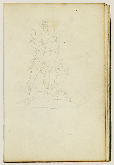 Groep van drie figuren door Theodore Gericault