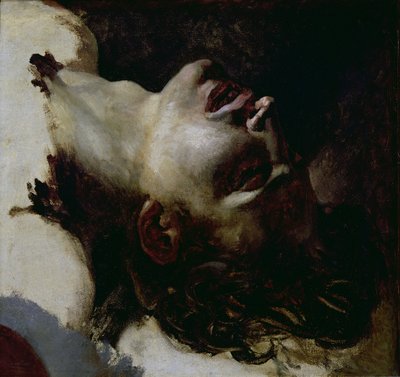 Hoofd van een Dode Jonge Man door Theodore Gericault