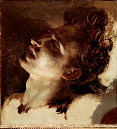 Hoofd van een dode jonge man door Theodore Gericault
