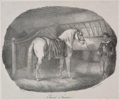 Paard uit Hannover door Theodore Gericault
