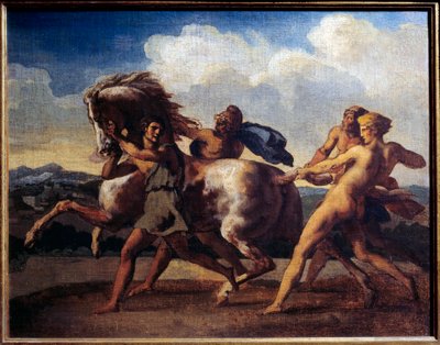 Paardenstop door slaven door Theodore Gericault