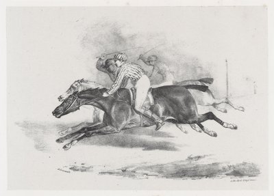 La Course (De race) door Theodore Gericault