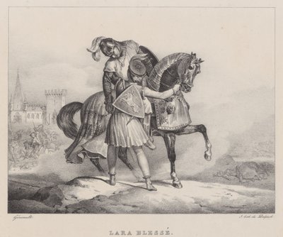 Lara gewond (Lara Wounded) door Theodore Gericault