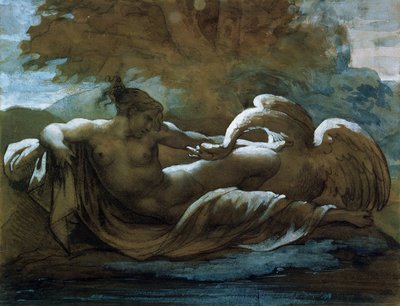 Leda en de Zwaan door Theodore Gericault