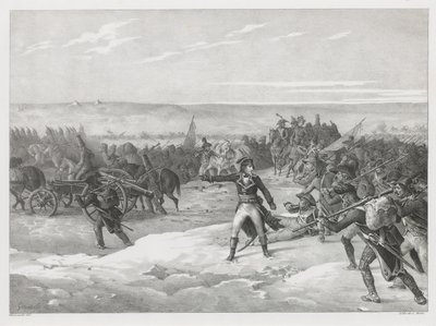 Tocht door de woestijn (March in the Desert) door Theodore Gericault