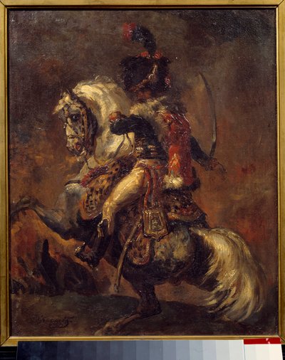 Officier van de Jagers te Paard van de Keizerlijke Garde Charge door Theodore Gericault