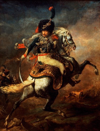 Officier van de Huzaren door Theodore Gericault