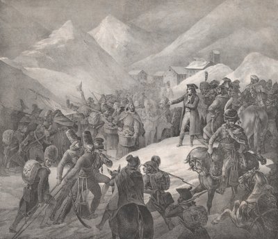 Doorgang door de Sint-Bernardpas, 1822 door Theodore Gericault