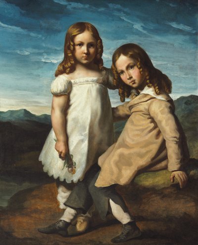 Portret van Alfred en Elisabeth Dedreux, c.1818 door Theodore Gericault