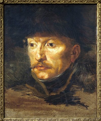 Portret van luitenant Dieudonne door Theodore Gericault