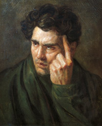 Portret van Lord Byron, door Jean-Louis Theodore Gericault door Theodore Gericault